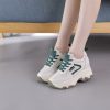 GS10  giày sneaker tăng chiều cao nữ 8,5CM thoáng khí bằng da PU cao cấp