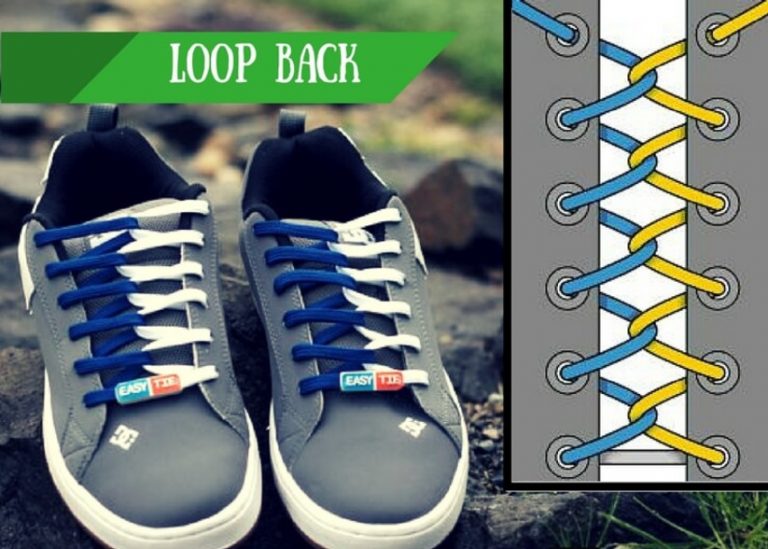 Cách xỏ dây giày kiểu Loop Back (Vòng Lặp)